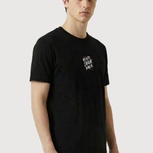 Black Graphic T-Shirt – Never Look Back – Street Style Tee