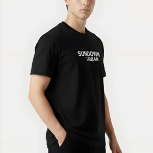 Black Graphic T-Shirt | Sundown Urban Premium Streetwear Style
