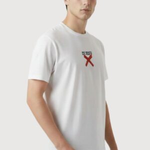 White Graphic T-Shirt – No Skate No Party Streetwear Tee