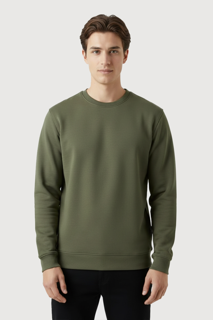 Olive Green Sweatshirt - Image 2