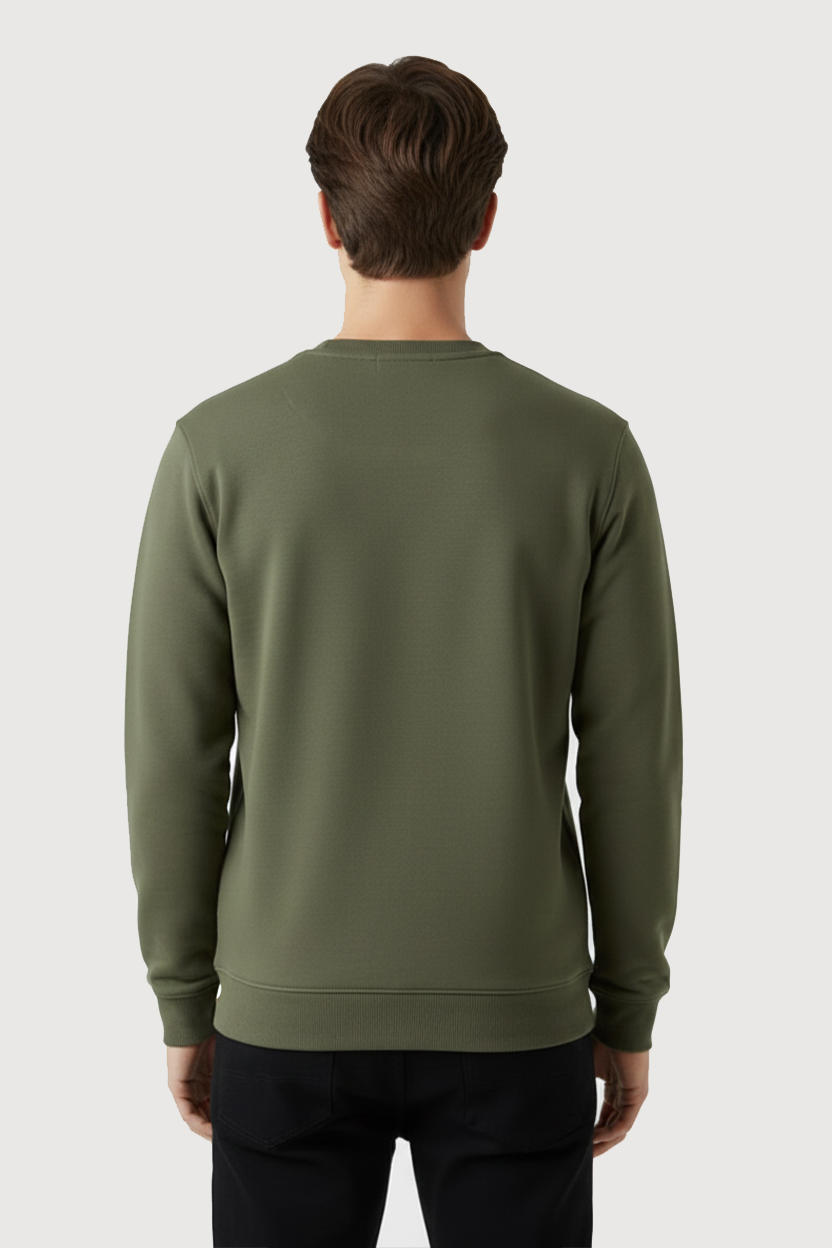Olive Green Sweatshirt - Image 3