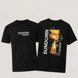 Black Graphic T-Shirt | Sundown Urban Premium Streetwear Style