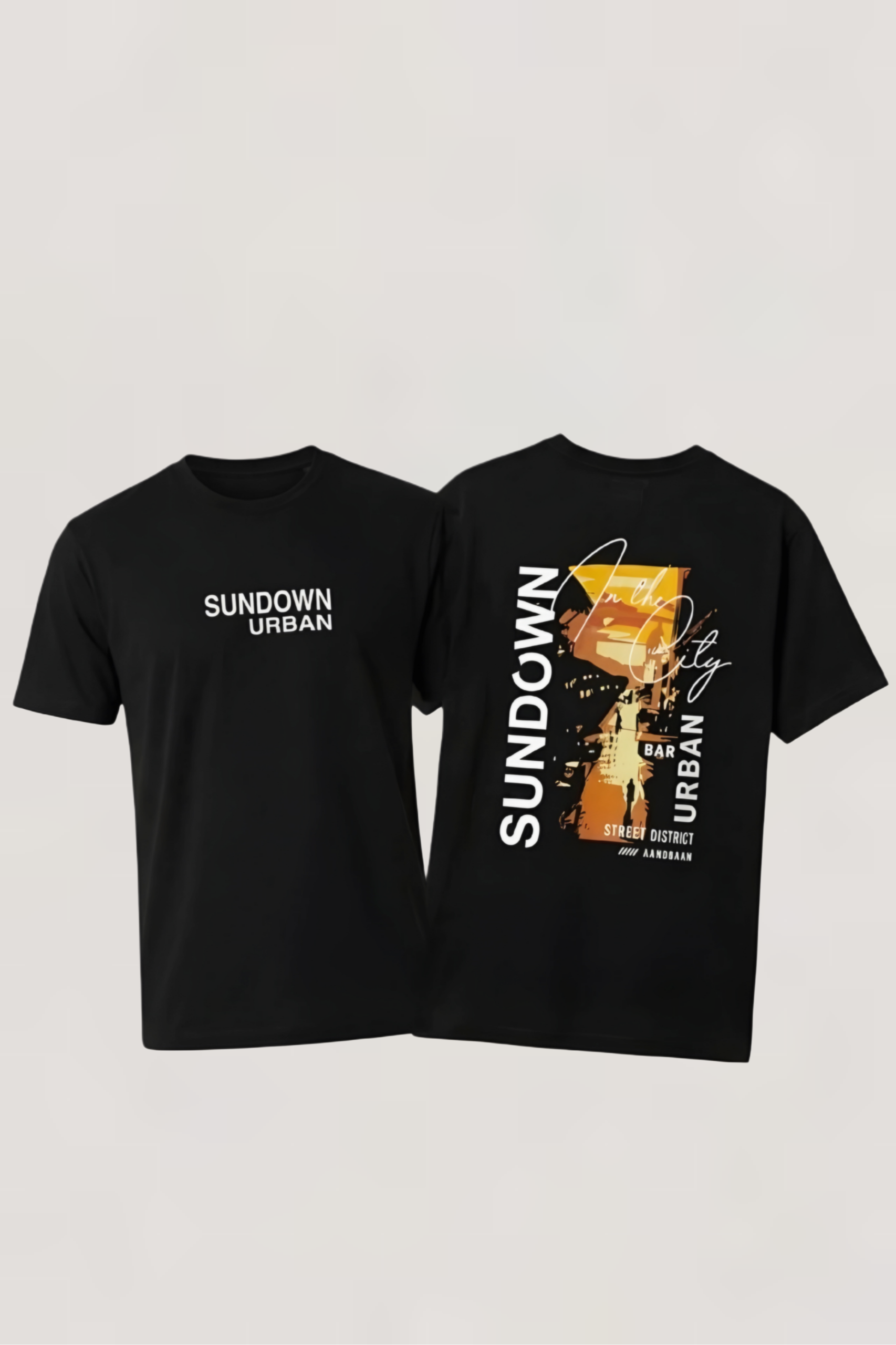 Black Graphic T-Shirt | Sundown Urban Premium Streetwear Style