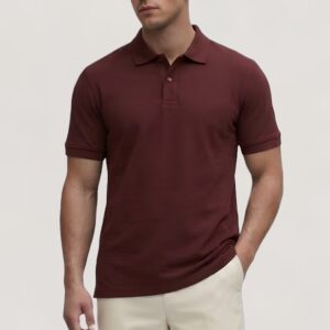 Classic Maroon Polo T-Shirt – Timeless Luxury Fit