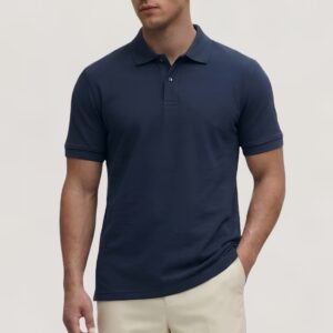 Classic Navy Polo T-Shirt – Refined Essentials Edition