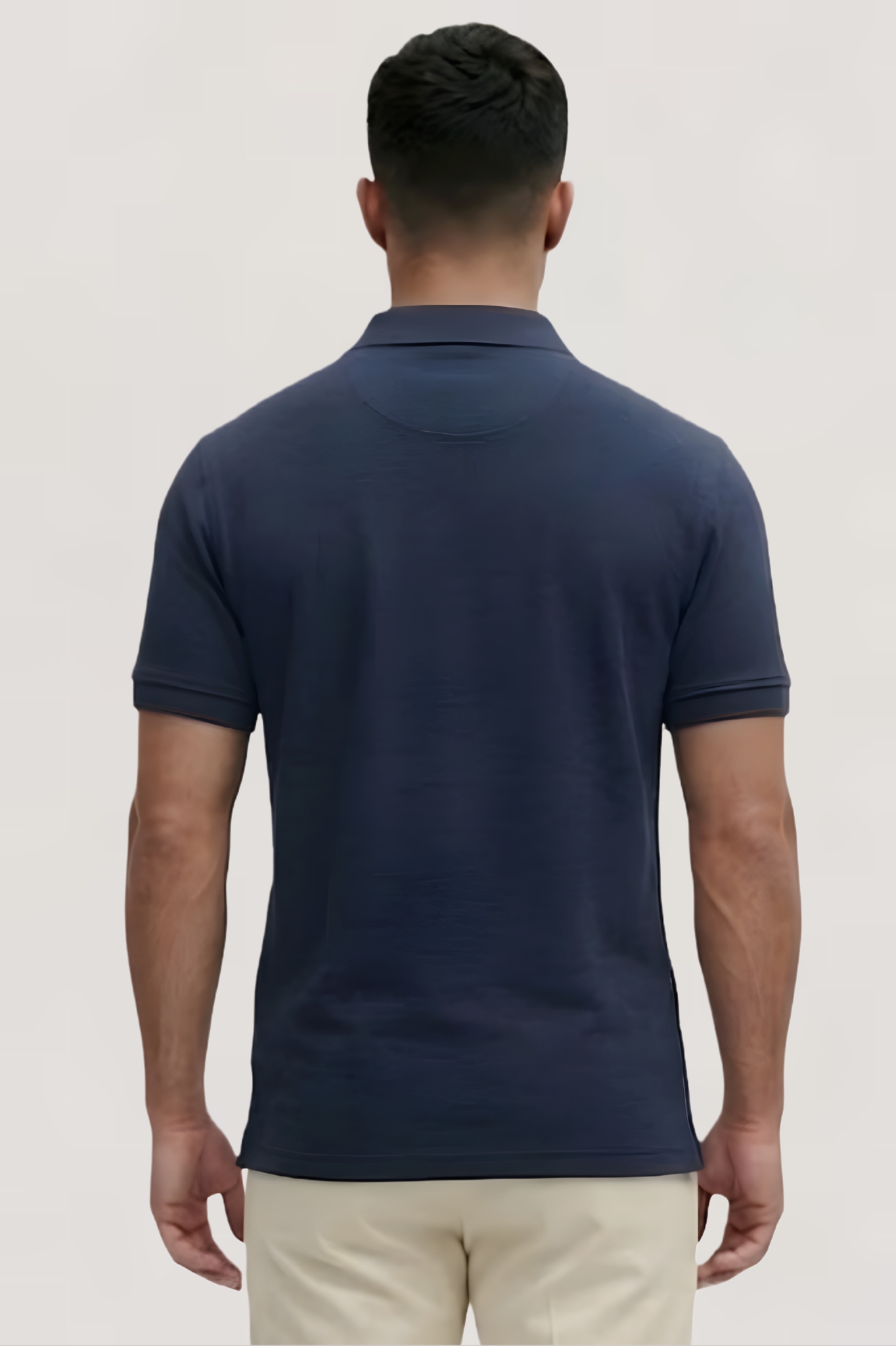 Classic Navy Polo T-Shirt – Refined Essentials Edition - Image 2