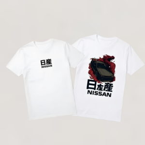 Red Dragon Drift Graphic T-Shirt – JDM Streetwear Edition (White)