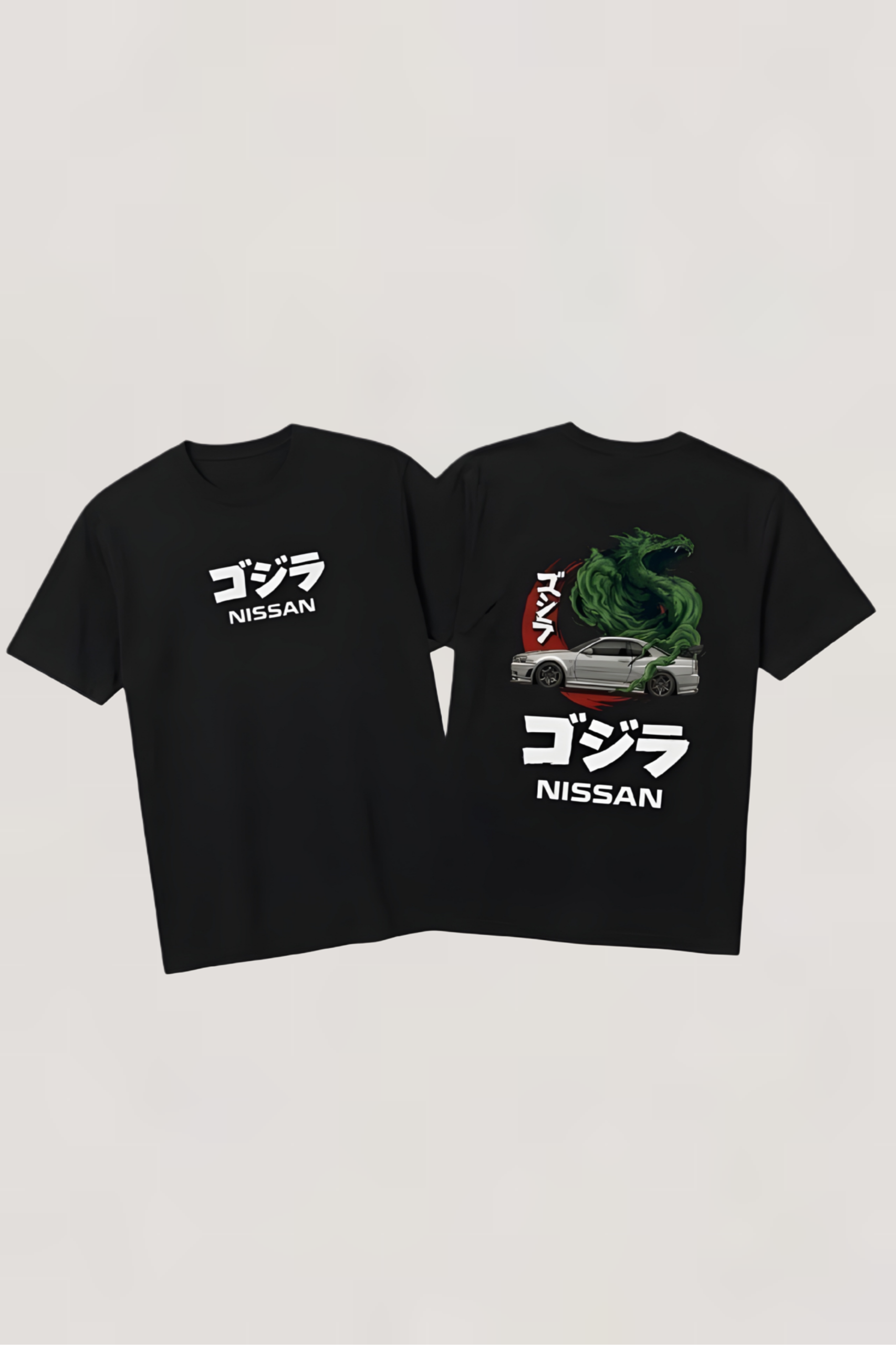 Godzilla Skyline Graphic T-Shirt – JDM Streetwear Edition
