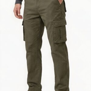 Essential Cargo Pants – Olive Green