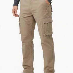 Essential Slim Cargo Pants – Sand Beige