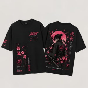 Bloom In Silence – Oversized Drop Shoulder T-Shirt