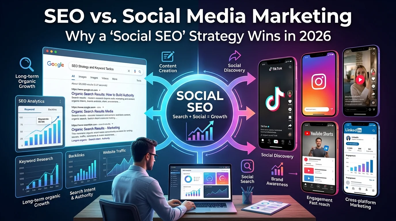 SEO vs. Social Media Marketing: Why a “Social SEO” Strategy Wins in 2026