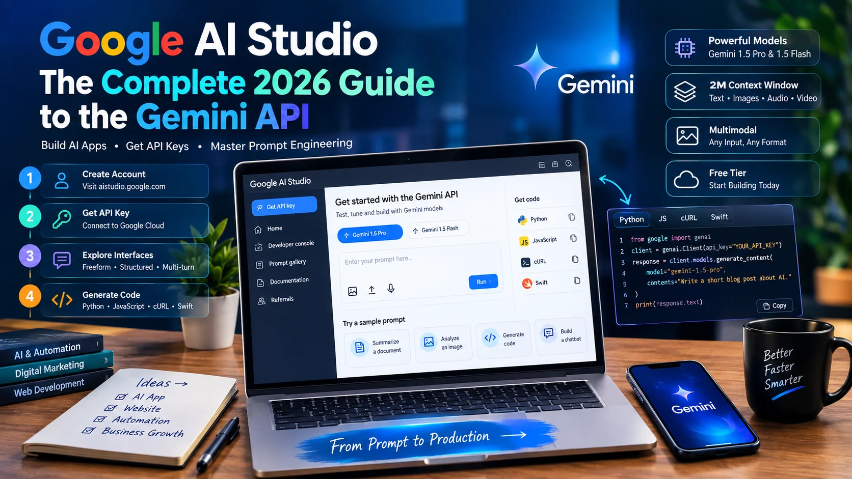 How to Use Google AI Studio: The Complete 2026 Guide to the Gemini API
