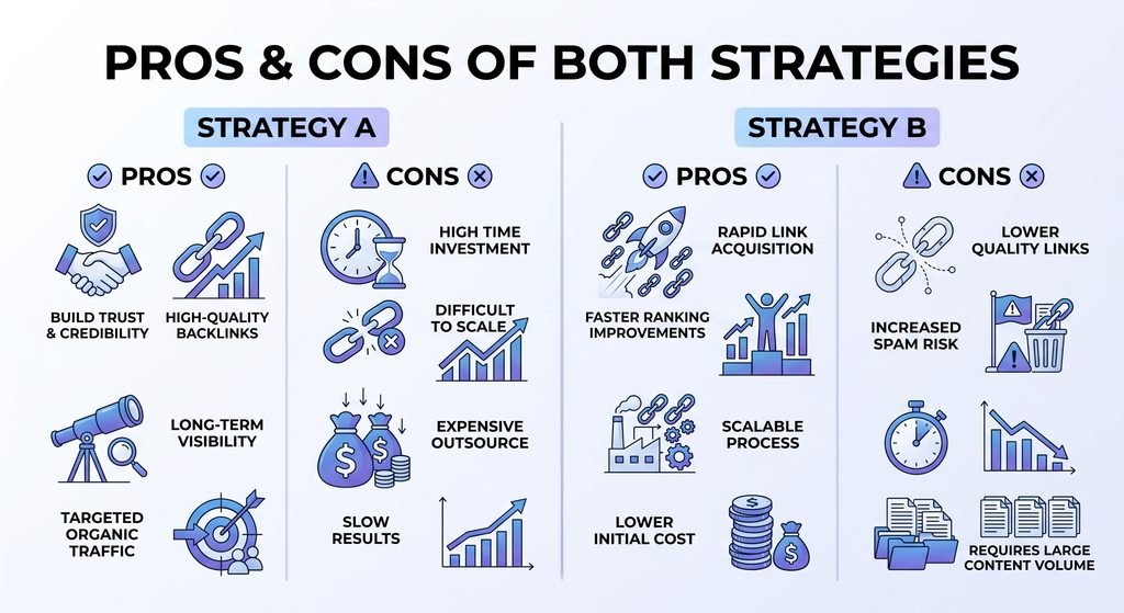 Pros and Cons of Both Strategies