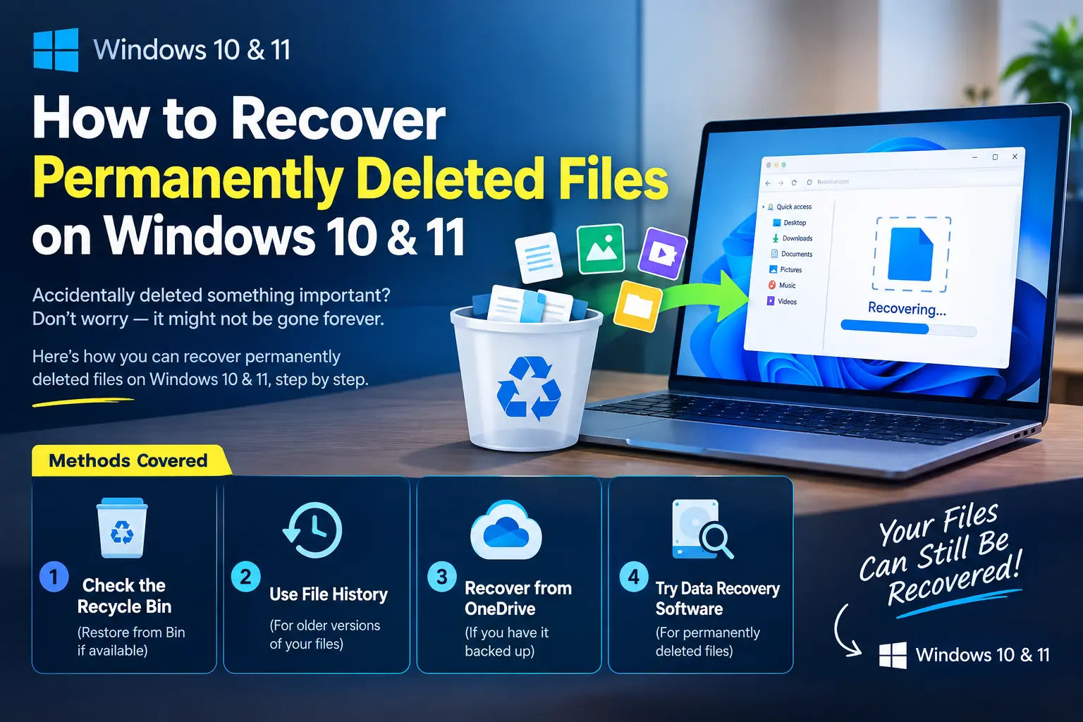 How to Recover Permanently Deleted Files on Windows 10 & 11
