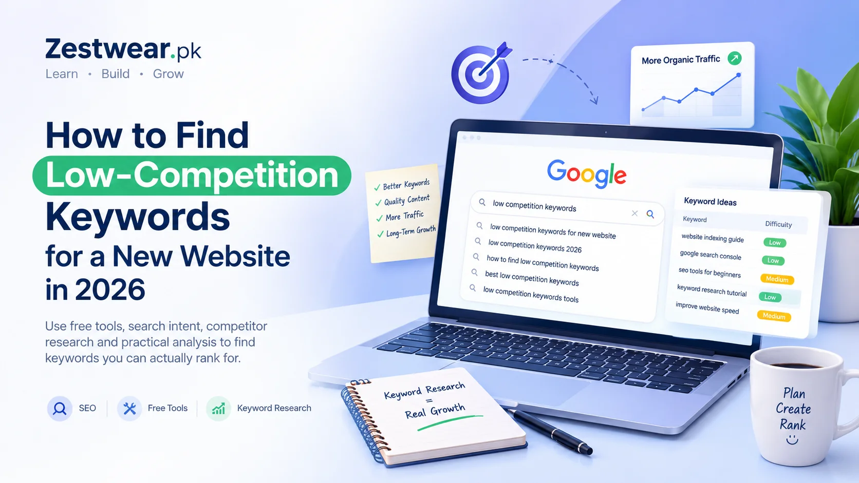 How to Find Low-Competition Keywords for a New Website in 2026